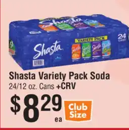 Smart & Final Shasta Variety Pack Soda offer