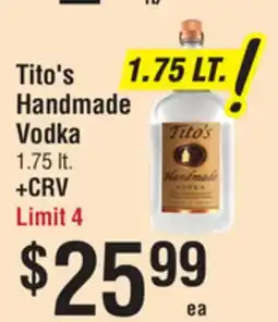 Smart & Final Tito's Handmade Vodka offer
