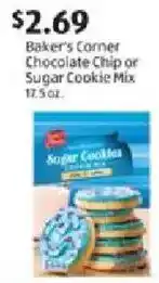 Aldi Baker's Corner Chocolate Chip or Sugar Cookie Mix offer