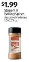 Aldi Stonemill Baking Spices offer