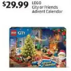 Aldi Lego City or friends advent calendar offer