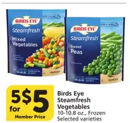 Albertsons Birds Eye Steamfresh Vegetables offer