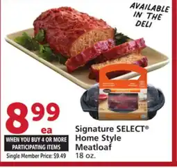 Albertsons Signature SELECT Home Style Meatloaf offer