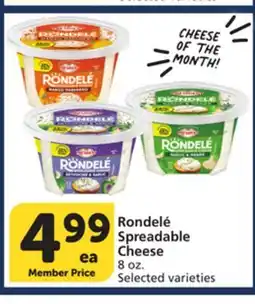 Albertsons Rondelé Spreadable Cheese offer