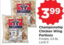 Food 4 Less Championship Chicken Wing Portions offer