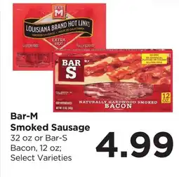 Food 4 Less Bar-M Smoked Sausage offer