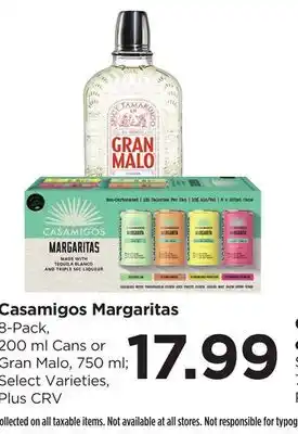 Food 4 Less Casamigos Margaritas offer