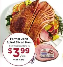 Ralphs Farmer John Spiral Sliced Ham offer