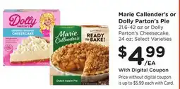 Ralphs Marie Callender's or Dolly Parton's Pie offer