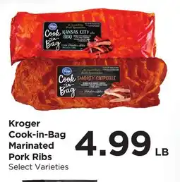 Food 4 Less Kroger Cook-in-Bag Marinated Pork Ribs offer