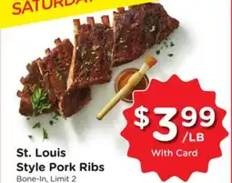 Ralphs St. Louis Style Pork Ribs offer