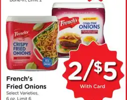 Ralphs French's Fried Onions offer