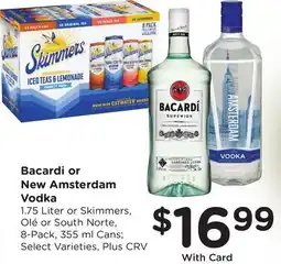 Ralphs Bacardi or New Amsterdam Vodka offer
