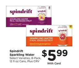 Ralphs Spindrift Sparkling Water offer