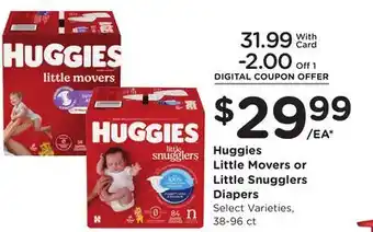 Ralphs Huggies Little Movers or Little Snugglers Diapers offer