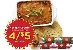 Ralphs Cacique Chorizo offer