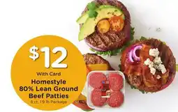 Ralphs Homestyle 80% Lean Ground Beef Patties offer