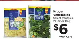 Ralphs Kroger Vegetables offer