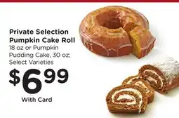 Ralphs Private Selection Pumpkin Cake Roll offer