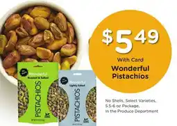 Ralphs Wonderful Pistachios offer