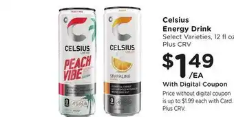Ralphs Celsius Energy Drink offer