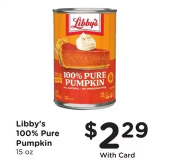 Ralphs Libby's 100% Pure Pumpkin offer
