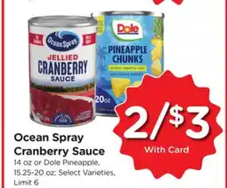 Ralphs Ocean Spray Cranberry Sauce offer