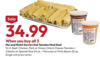 Stater Bros Tamales Meal Deal offer