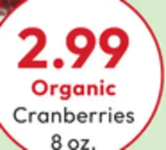 Stater Bros Organic Cranberries offer