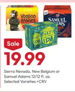 Stater Bros Sierra Nevada, New Belgium or Samuel Adams offer