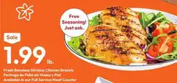 Stater Bros Fresh Boneless Skinless Chicken Breasts offer