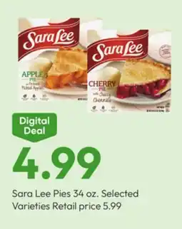 Stater Bros Sara Lee Pies offer