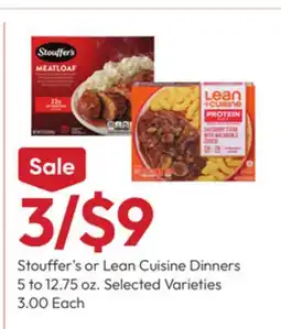 Stater Bros Stouffer's or Lean Cuisine Dinners offer