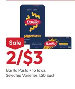 Stater Bros Barilla Pasta offer