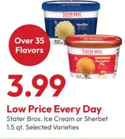 Stater Bros Stater Bros. Ice Cream or Sherbet offer