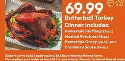 Stater Bros Butterball Turkey Dinner offer