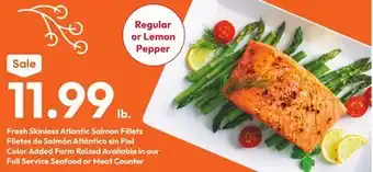 Stater Bros Fresh Skinless Atlantic Salmon Fillets offer