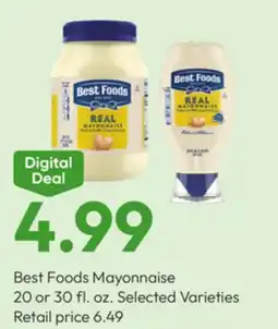 Stater Bros Best Foods Mayonnaise offer