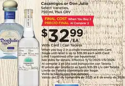 Ralphs Casamigos or Don Julio offer