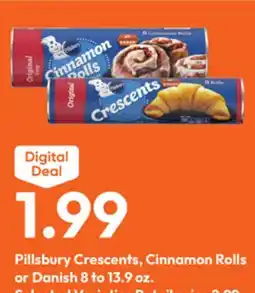 Stater Bros Pillsbury Crescents, Cinnamon Rolls or Danish offer