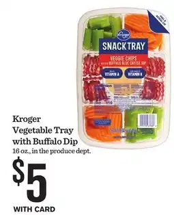 Mariano's Kroger Vegetable Tray with Buffalo Dip offer