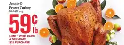 Mariano's Jennie - O Frozen Turkey offer