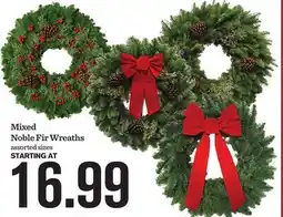 Mariano's Mixed Noble Fir Wreaths offer