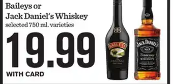 Mariano's Baileys or Jack Daniel's Whiskey offer