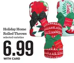 Mariano's Holiday Home Rolled Throws offer