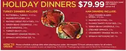 Mariano's HOLIDAY DINNERS offer