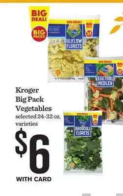 Mariano's Kroger Big Pack Vegetables offer