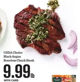 Mariano's USDA Choice Black Angus Boneless Chuck Steak offer