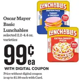 Mariano's Oscar Mayer Basic Lunchables offer