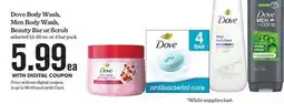 Mariano's Dove Body Wash, Men Body Wash, Beauty Bar or Scrub offer